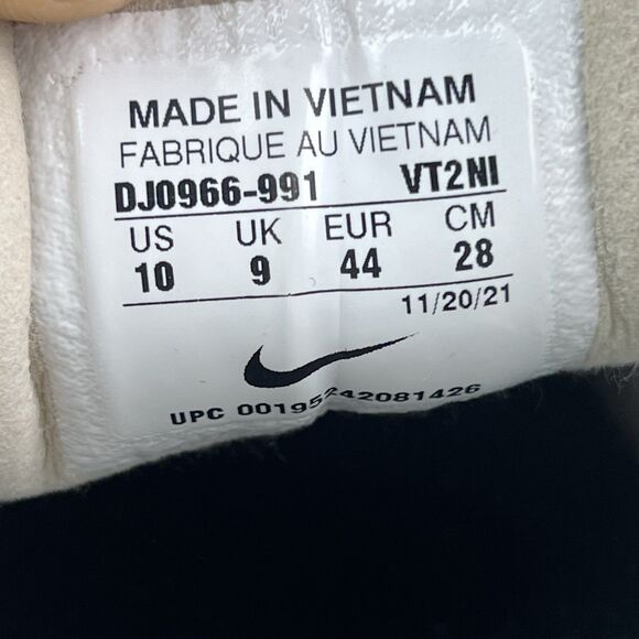 Nike Waffle One By You Mesh Clouds Sky Gray Red Swoosh Athletic Sneakers Sz 10 - Picture 9 of 9